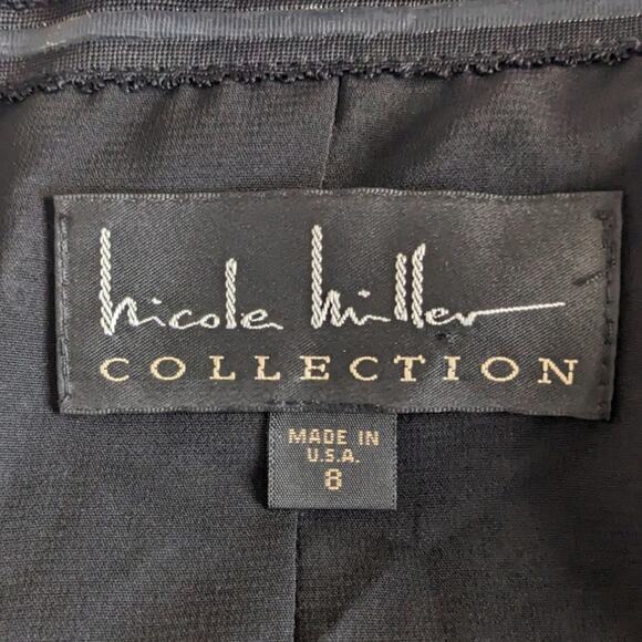 y2k Silk Lace Silhouette Print Halter Midi Pencil Dress - Picture 7 of 7